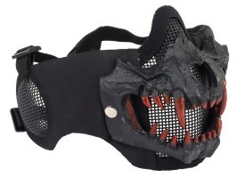 Máscara táctica Glory con colmillos 3D (protección auditiva) - Negro
 [Imperator Tactical]