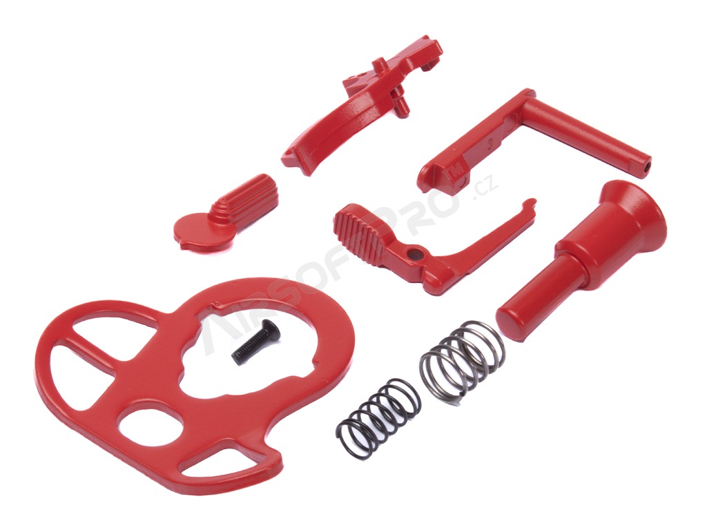 Kit de accesorios de colores a juego para rifles AEG de airsoft de las series M4 / M16 - rojo [CYMA]