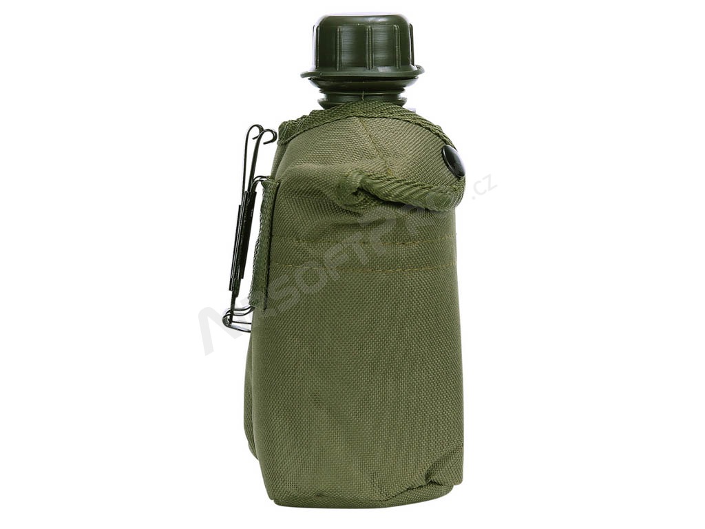 Botellas, hidrovacs : Cantimplora de plástico de 1L US con tapa - Verde 
