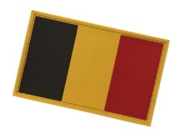Parche de PVC 3D de la bandera belga con velcro [101 INC]