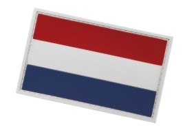 Parche de PVC 3D de la bandera de los Países Bajos con velcro [101 INC]
