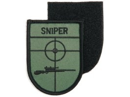 Parche de francotirador (escudo) con velcro - verde [101 INC]
