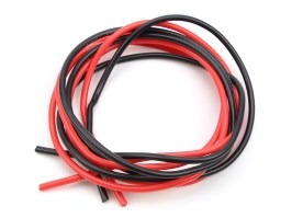 Cableado de silicona de 1,5 mm2, 16#AWG, negro y rojo - 1 metro [TopArms]