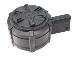 Cargador de tambor Hi-Cap para M4/M16, 2300 cartuchos, cuerda manual - negro - UNFUNCIONAL [G&G]