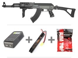 Airsoft rifle AK47 (CM.028U) HQ Li-Ion batería HQ cargador 0,25g BBs [CYMA]