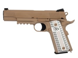Pistola airsoft M45 A1 GBB, full metal - TAN [WE]