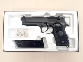 Pistola airsoft M9, full metal, gas blowback - negra - UNFUNCTIONAL [KJ Works]