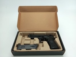 Pistola airsoft M9 A1 Gen 2, negra, fullmetal, blowback- SOLO FULL AUTO [WE]