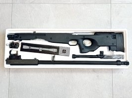 Airsoft sniper L96 (MB01C UPGRADE) + visor + bípode - negro - DEVUELTO [Well]