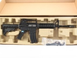 Fusil airsoft M4 RIS GBB - full metal, blowback, negro - DEVUELTO [WE]