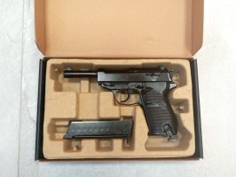 Pistola airsoft P38 - metal, gas blowback - negro - UNFUNCTIONAL [WE]