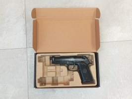 Pistola airsoft M9 A1 Gen 2, negra, fullmetal, blowback - 
SOLO FULL AUTO [WE]