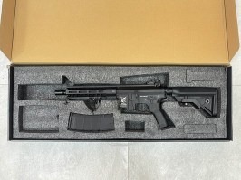 Rifle de airsoft M4 AR15 MLOK Alpha ETU, Full Metal - Negro - DEVUELTO [Delta Armory]