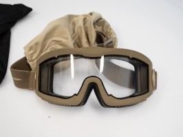 Máscara Airsoft AERO Series Thermal, TAN - clear - DAMAGED [Lancer Tactical]