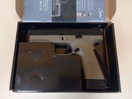 Pistola airsoft CZ P-10C, corredera metálica, CO2, blowback - FDE - DESCUENTO [ASG]