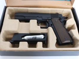 Pistola airsoft M1911 A1 Gen.2 CO2, blowback, full metal - negra - NO FUNCIONAL [WE]