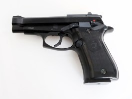 Pistola airsoft M84 Cheetah, negra, fullmetal, blowback - NO FUNCIONAL [WE]