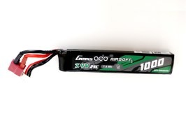 Batería Li-Po 7,4V 1000mAh 25C 105x19x11mm - DeanT - DEVUELTA POR EL CLIENTE [Gens ace]
