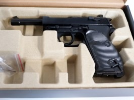 Pistola airsoft P38 - metal, gas blowback - negro - NO FUNCIONAL [WE]
