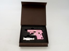 Pistola airsoft 1908 .25 ACP (CT25) - fullmetal, blowback - rosa - NO FUNCIONAL [WE]