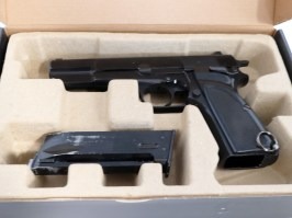 Pistola de airsoft Hi-Power MK3 - full metal, GBB, negra - NO FUNCIONAL [WE]
