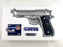 FULL AUTO M9A1 plateada, retroceso eléctrico (EBB) - NO FUNCIONAL [Tokyo Marui]