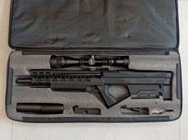 Airsoft sniper PC1 R-Shot System, Standard, Deluxe con mira y funda - Negro - DEVUELTO [STORM Airsoft]