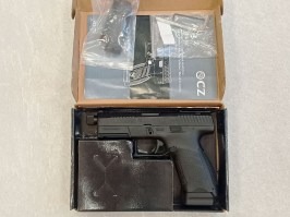 Pistola de airsoft CZ P-10C Optics Ready, corredera metálica, blowback CO2 - Negra - DEVUELTA POR EL CLIENTE [ASG]