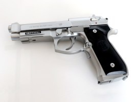 FULL AUTO M9A1 plateada, retroceso eléctrico (EBB) - NO FUNCIONAL [Tokyo Marui]