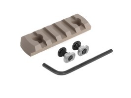 Riel RIS de aluminio CNC para sistema M-LOK, 5 ranuras - Desert [A.C.M.]