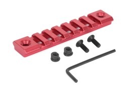 Carril RIS ligero de aluminio para guardamanos KeyMod - 9cm, rojo [A.C.M.]