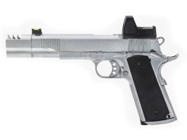 Pistola airsoft GBB VP-X, GBB con punto rojo - Plata [Vorsk]