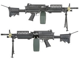 Ametralladora de airsoft FN MK46 MOD 0 SOCOM con culata retráctil - Full Metal [A&K]