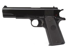 Pistola de airsoft modelo 1911 acción de resorte - negro [KWC]