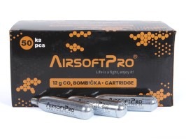 cartucho de CO2 de 12 g - paquete de 50 unidades [AirsoftPro]
