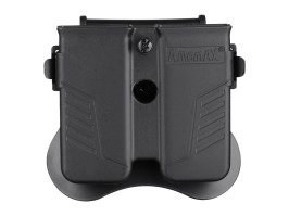 Portacargador táctico universal para pistola doble - negro [Amomax]