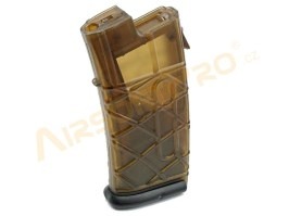 Cargador AUG AEG - 330 Rounds, transparente, placa base negra [Army]