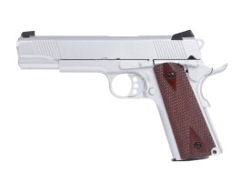 1911 R30-4-S Pistola Airsoft, Gas, Blowback (GBB) - plata [Army Armament]