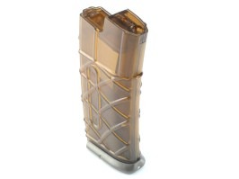 Cargador AUG AEG - 330 Rounds, transparente, placa base OD [Army Armament]
