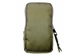 Funda para teléfono con enganche MOLLE, grande (17 × 9 × 2 cm) - Verde [AS-Tex]