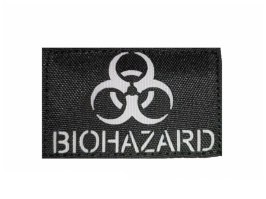 Parche de corte láser Biohazard 8x5cm - Negro/Gris [AS-Tex]