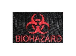 Parche de corte láser Biohazard 8x5cm - Negro/Rojo [AS-Tex]