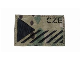 Parche cortado a láser Bandera checa 8x5cm (CZE) - Multicam [AS-Tex]