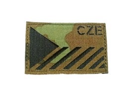 Parche cortado a láser Bandera checa 8x5cm (CZE) - vz.95/Negro [AS-Tex]