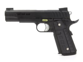 Pistola de airsoft KP1911 - GBB, full metal, negra [ASCEND]