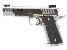 Pistola de airsoft KP1911 - GBB, full metal, dos tonos [ASCEND]