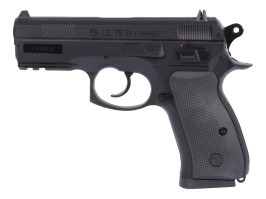 Pistola de aire comprimido CZ 75D Compact, sin retroceso, CO2, cal. 4.5mm (.177) - Negra [ASG]