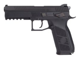 Pistola de aire comprimido CZ P-09, CO2 blowback, balines cal. 4.5mm (.177) - Negro [ASG]
