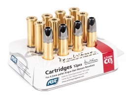 Cartuchos de perdigones para revólver Dan Wesson ASG CO2, cal. 4.5mm (.177) - 12pcs [ASG]