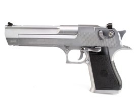 Pistola de airsoft DE .50AE GBB, corredera metálica, blowback - plata [WE]